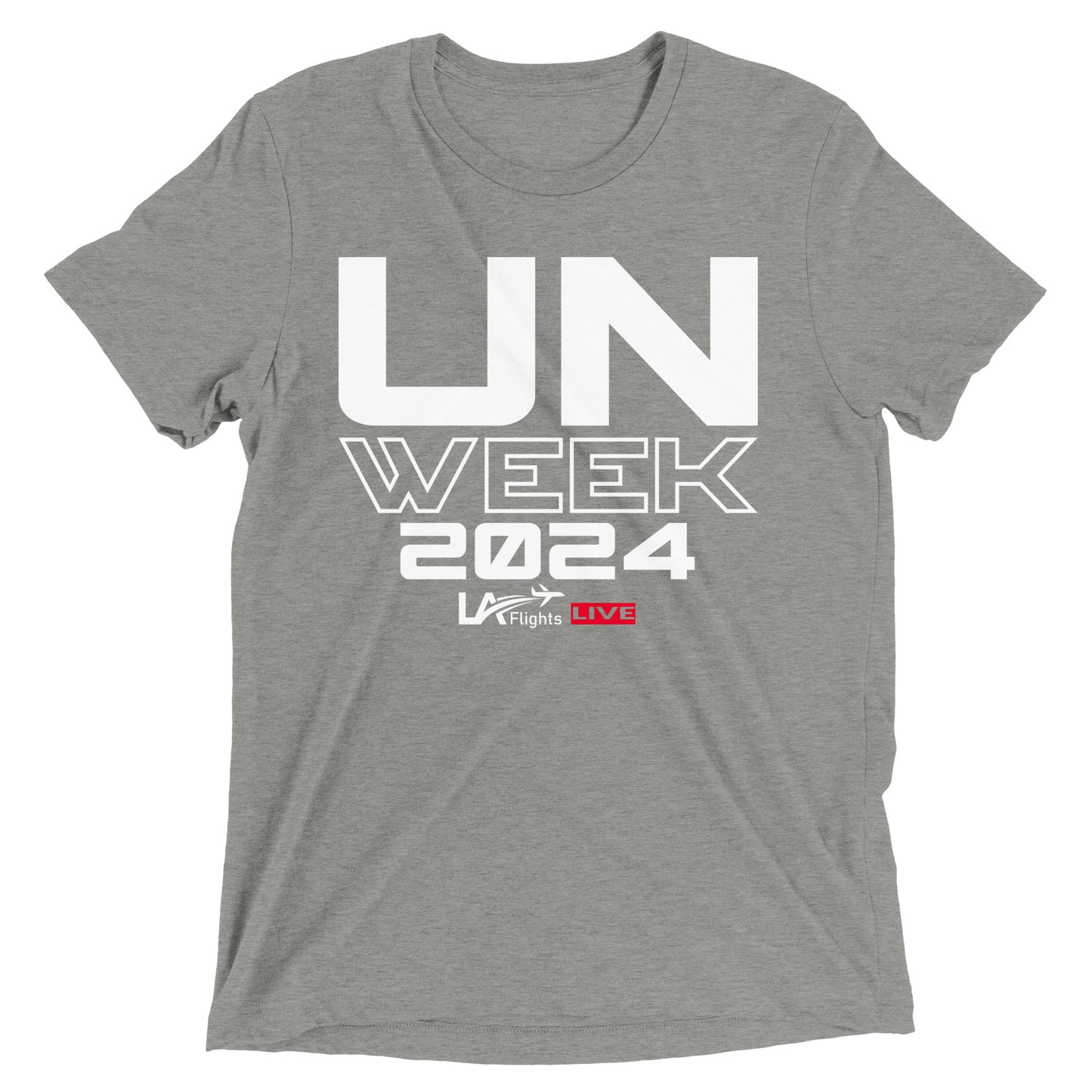 Unisex Short sleeve t-shirt UN Week 2024 (white letters)