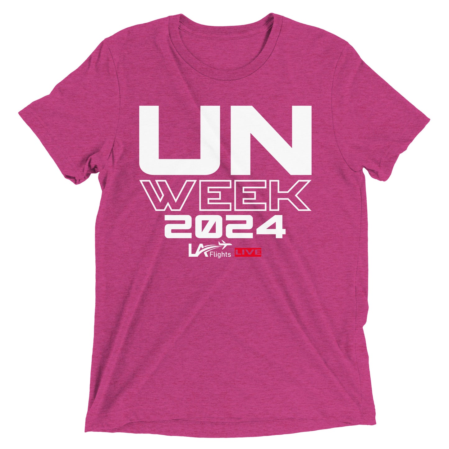 Unisex Short sleeve t-shirt UN Week 2024 (white letters)