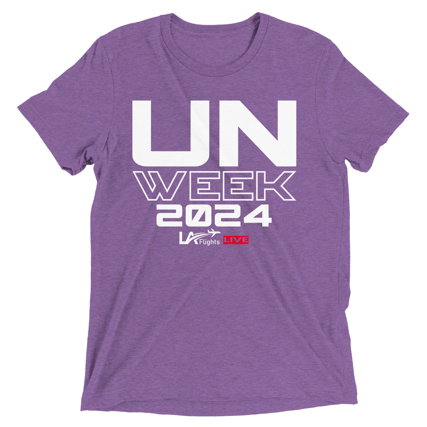 Unisex Short sleeve t-shirt UN Week 2024 (white letters)