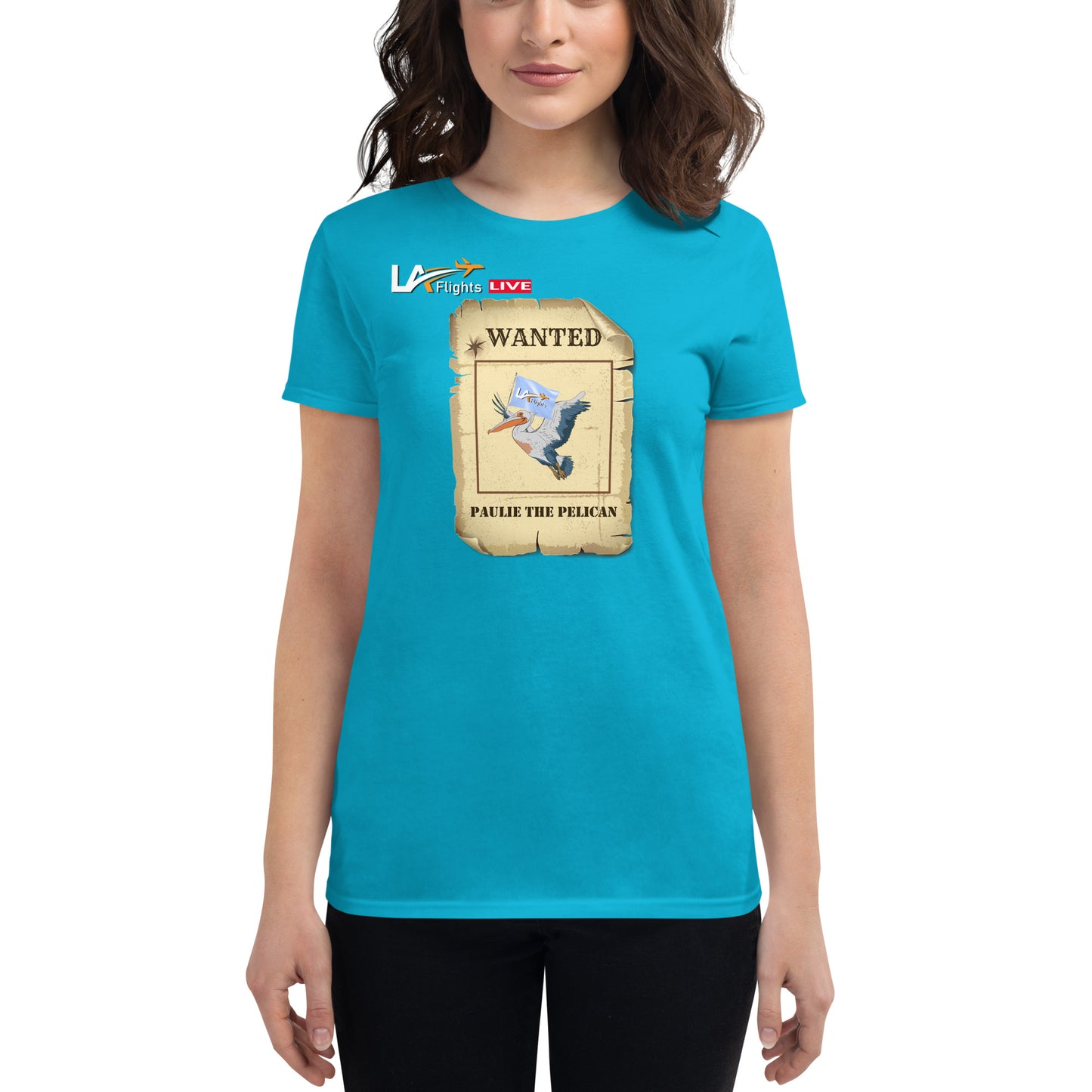 Women's short sleeve t-shirt Pauile The Pelican