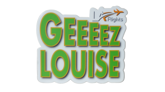 Geez Louise Stickers (Pack of 4, 3 x 3 in)