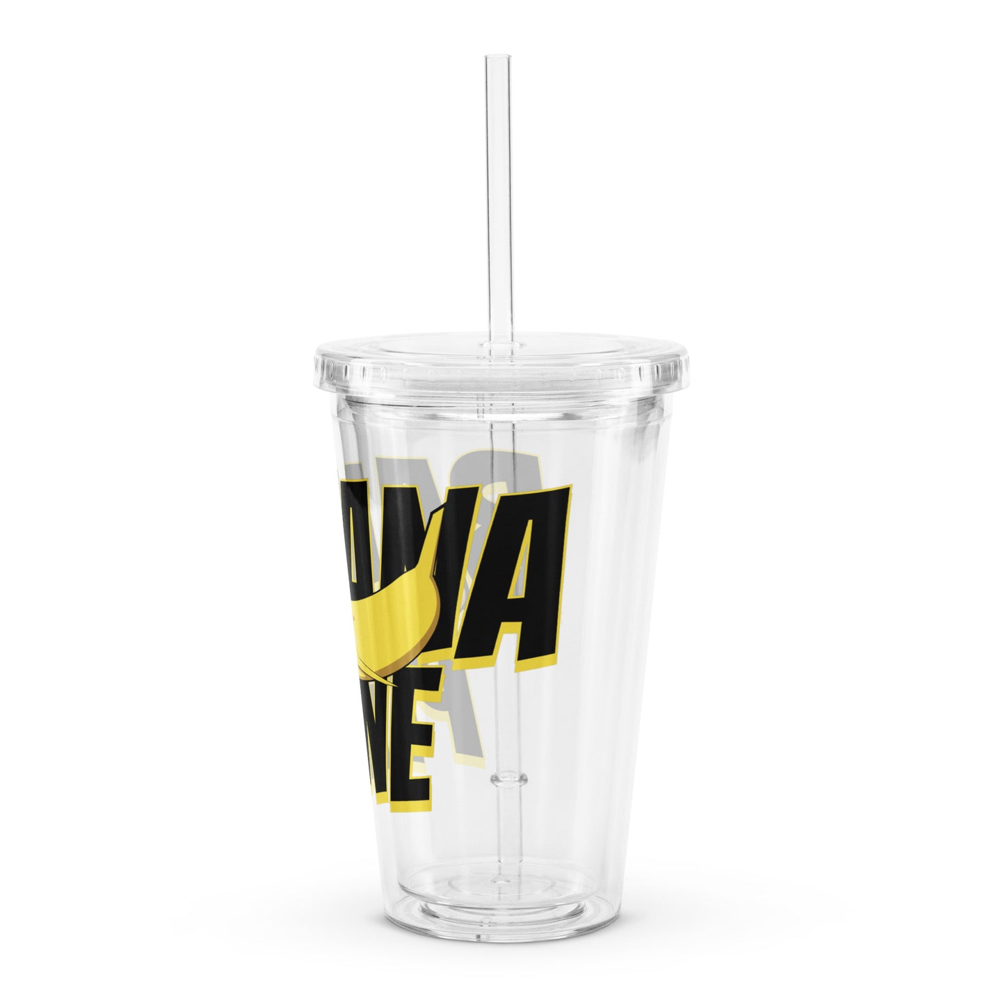 16oz Banana Plane Tumbler (Clear)