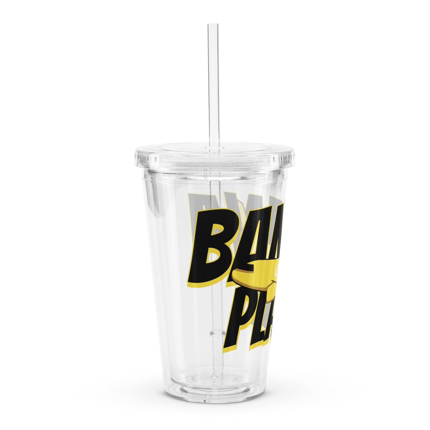 16oz Banana Plane Tumbler (Clear)