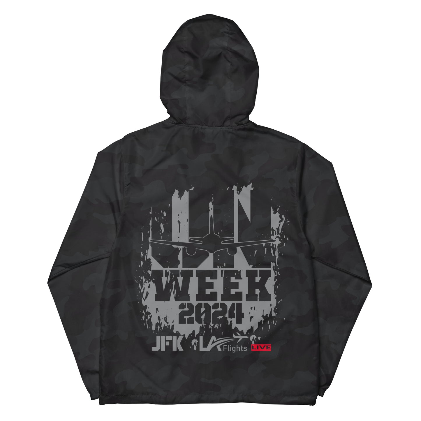 Unisex lightweight zip up windbreaker UN Week 2024 (Design 1)