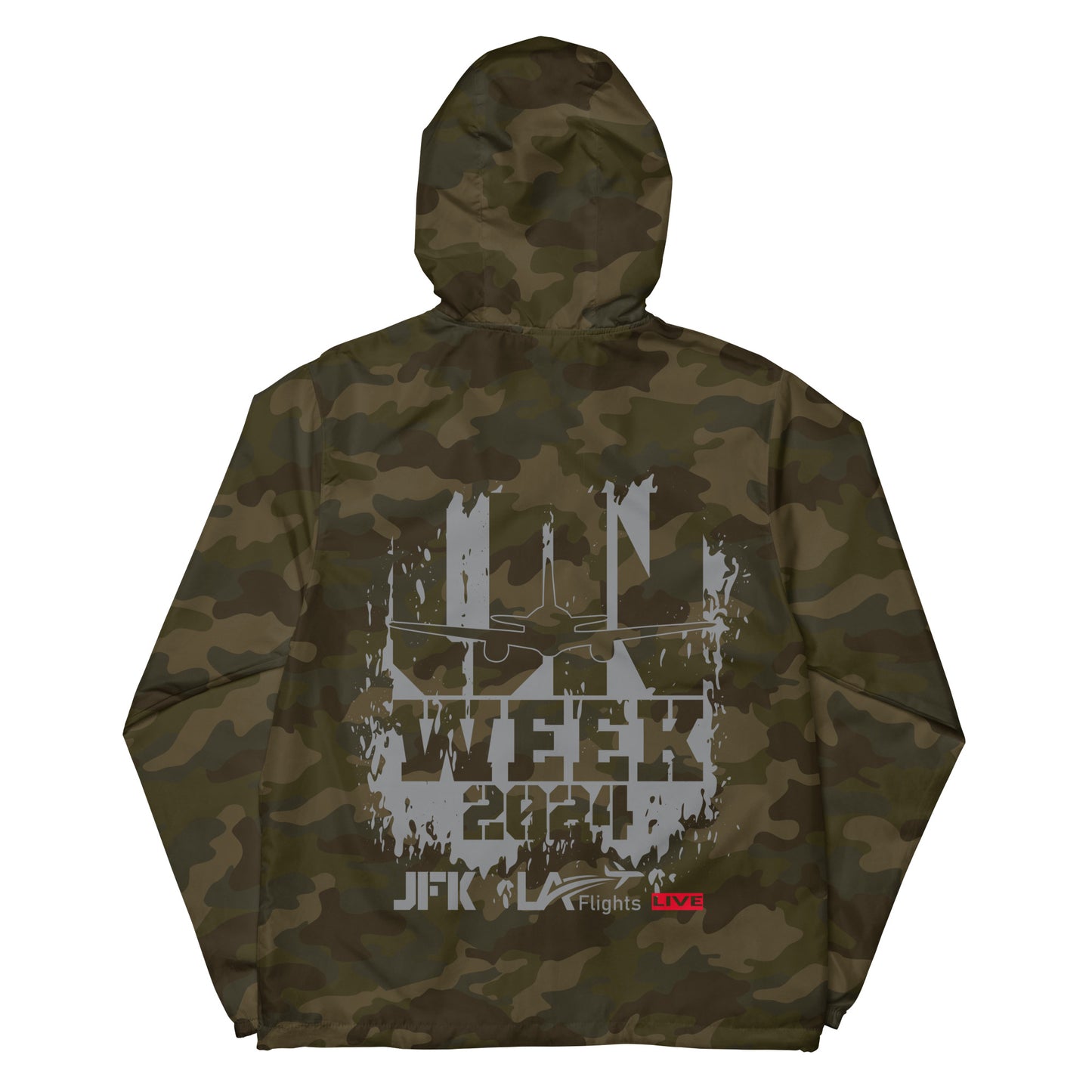 Unisex lightweight zip up windbreaker UN Week 2024 (Design 1)