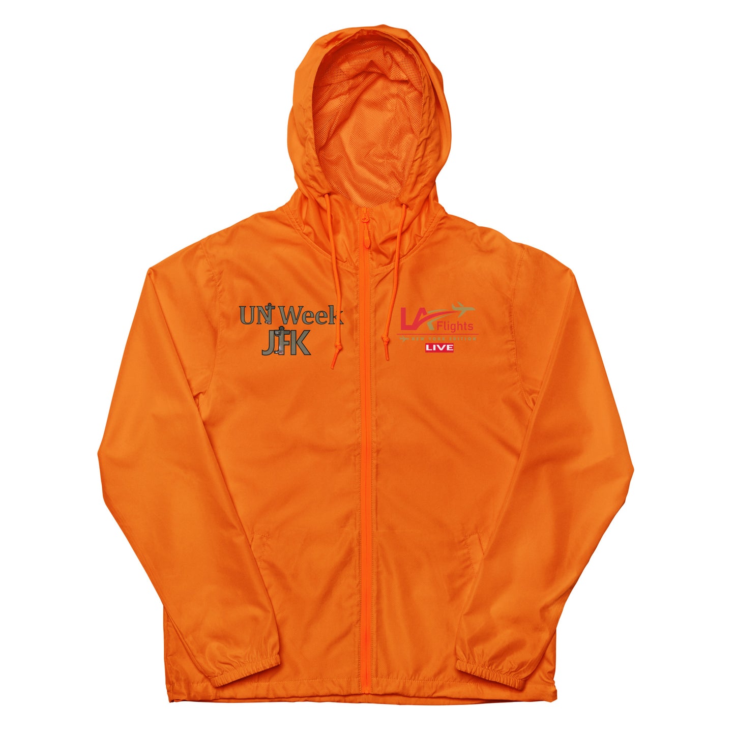 Unisex lightweight zip up windbreaker UN Week 2024 (Design 1)