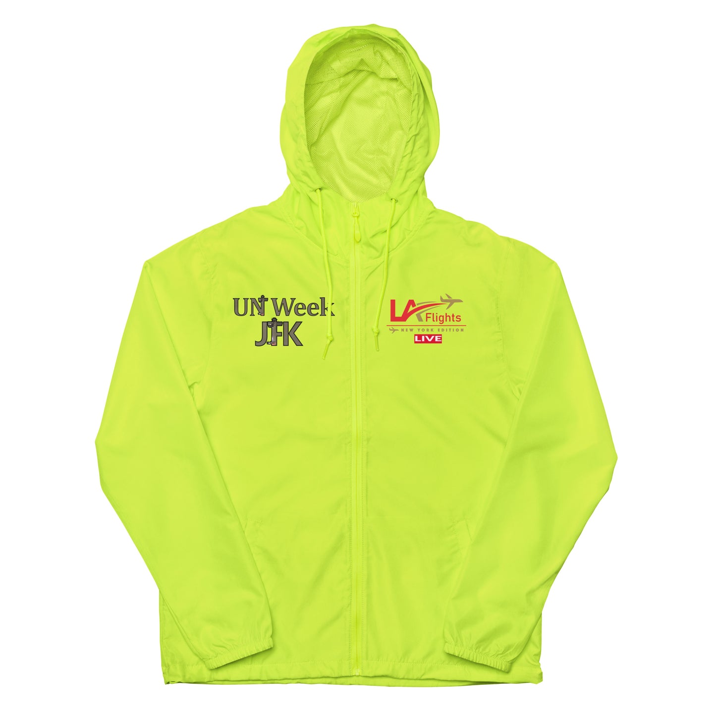 Unisex lightweight zip up windbreaker UN Week 2024 (Design 1)