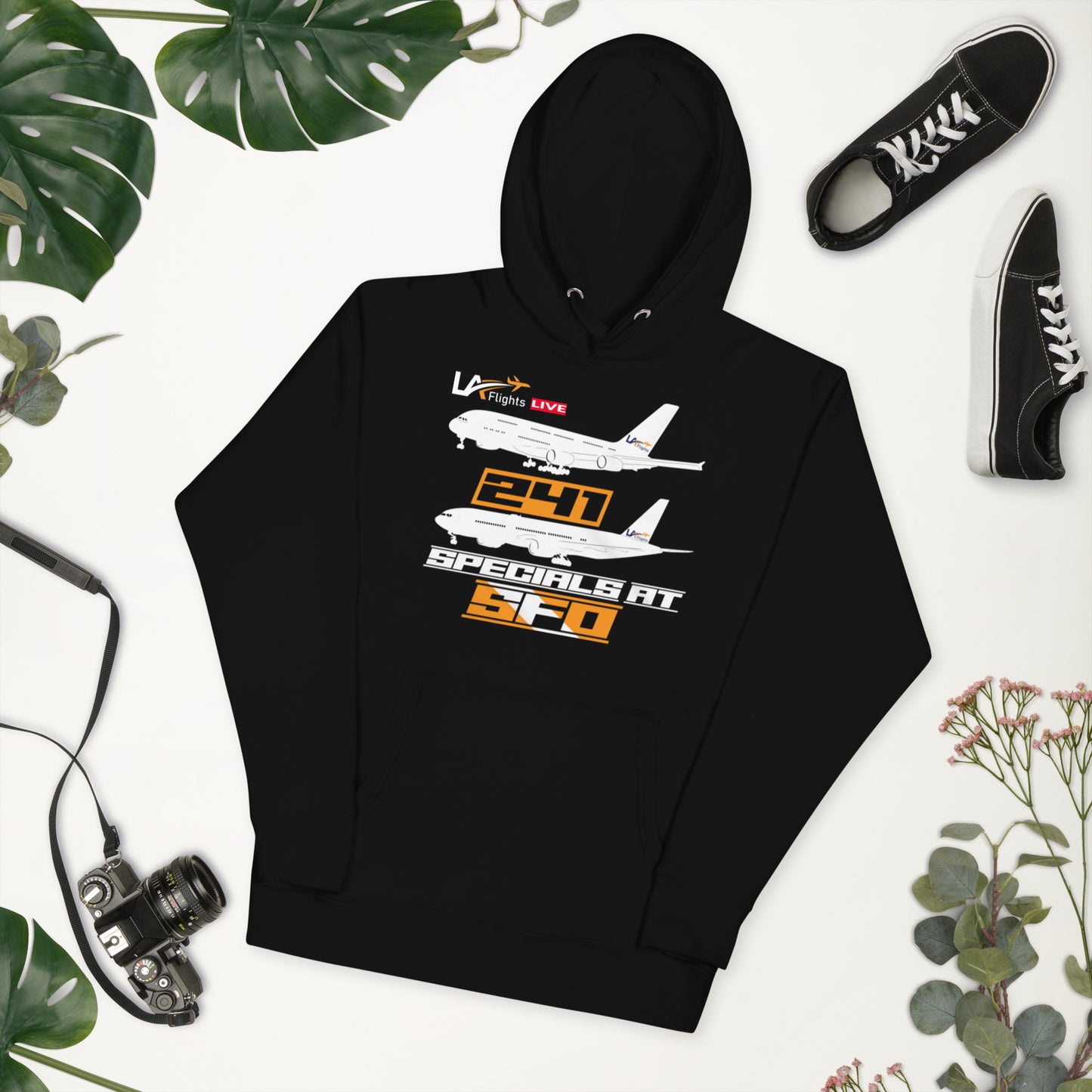 Unisex 2 for 1 Specials at SFO (white plane) Hoodie