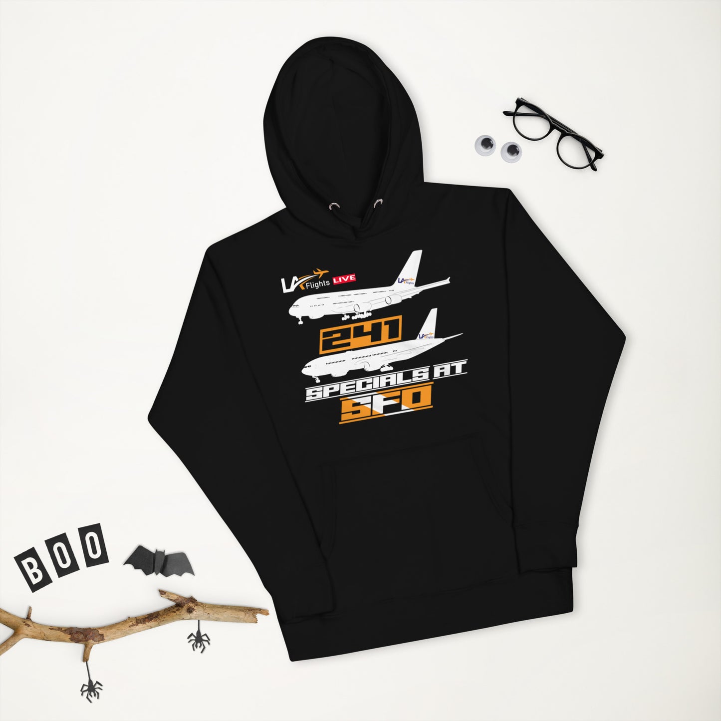 Unisex 2 for 1 Specials at SFO (white plane) Hoodie