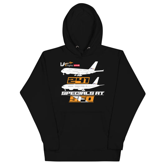 Unisex 2 for 1 Specials at SFO (white plane) Hoodie