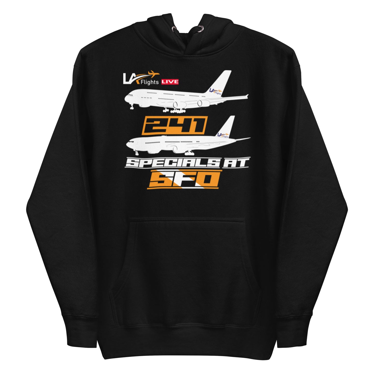 Unisex 2 for 1 Specials at SFO (white plane) Hoodie