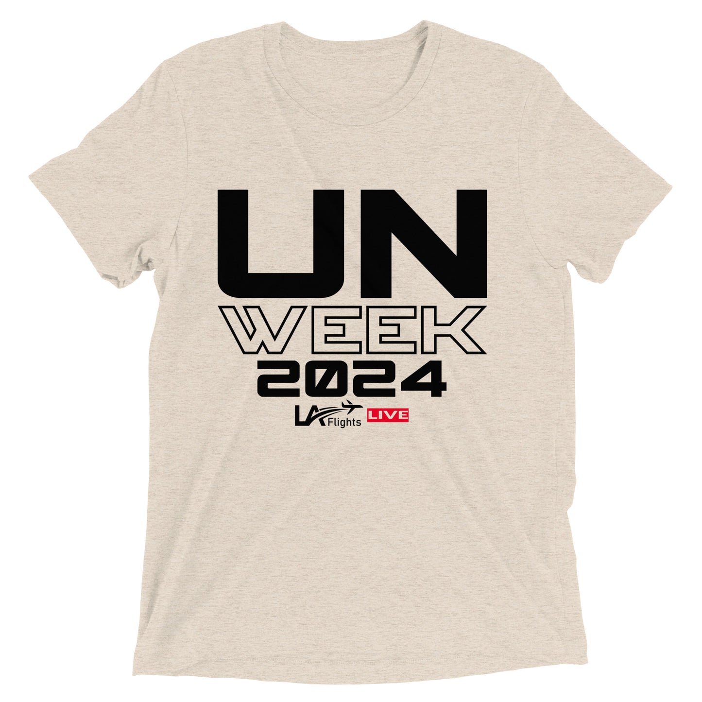 Unisex Short sleeve t-shirt UN Week 2024 (Black letters)