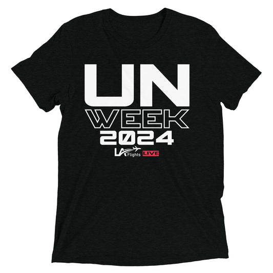 Unisex Short sleeve t-shirt UN Week 2024 (white letters)