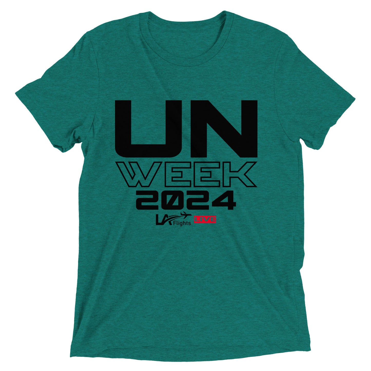 Unisex Short sleeve t-shirt UN Week 2024 (Black letters)