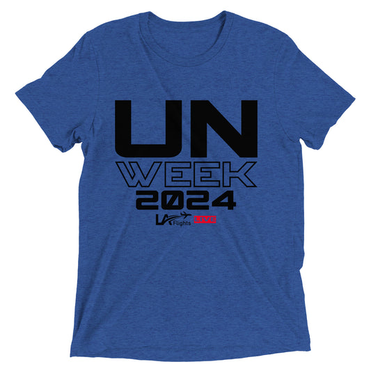 Unisex Short sleeve t-shirt UN Week 2024 (Black letters)