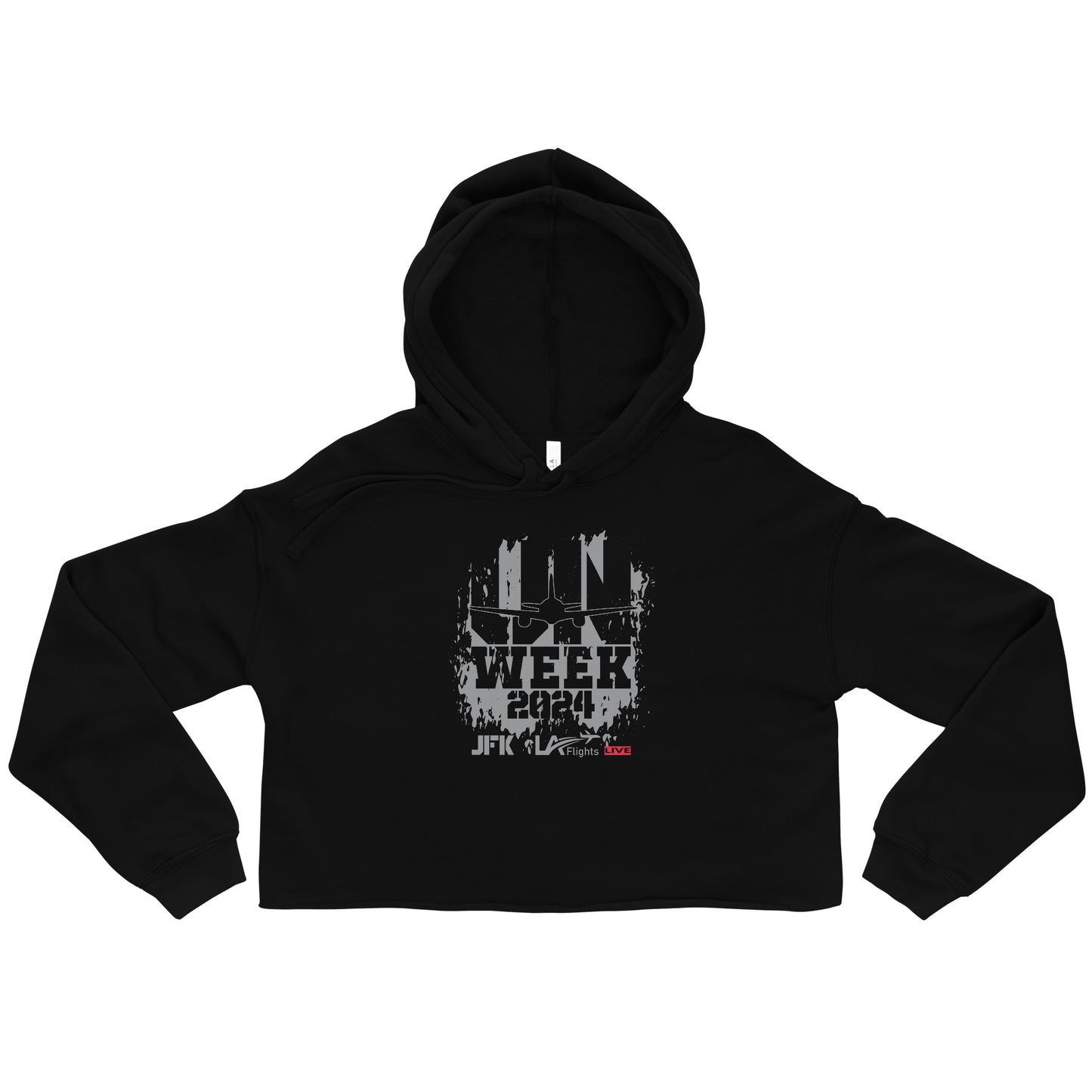 Women Crop Hoodie UN Week Design 1