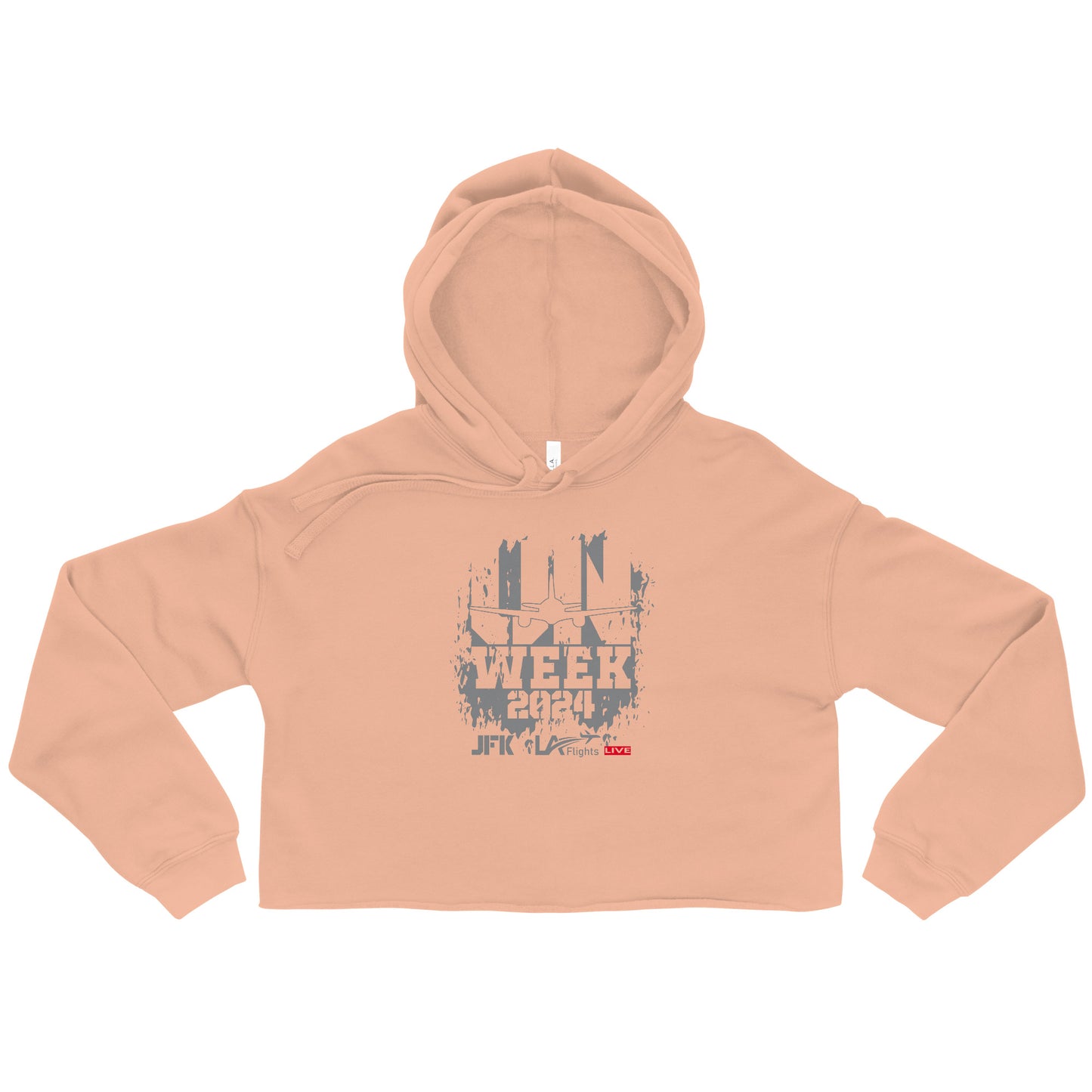 Women Crop Hoodie UN Week Design 1