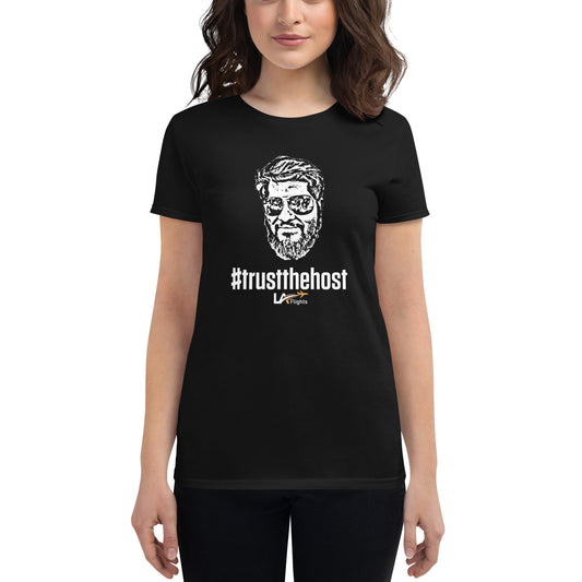 Women's short sleeve t-shirt #trustthehost