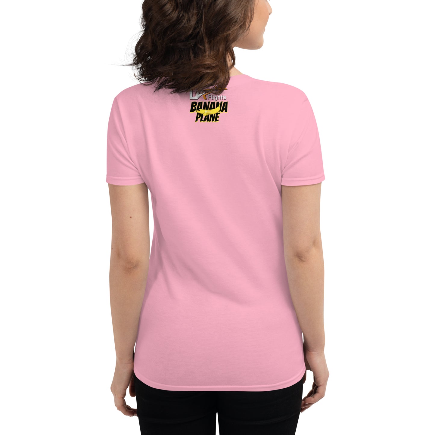 Women's short sleeve t-shirt Banana Plane