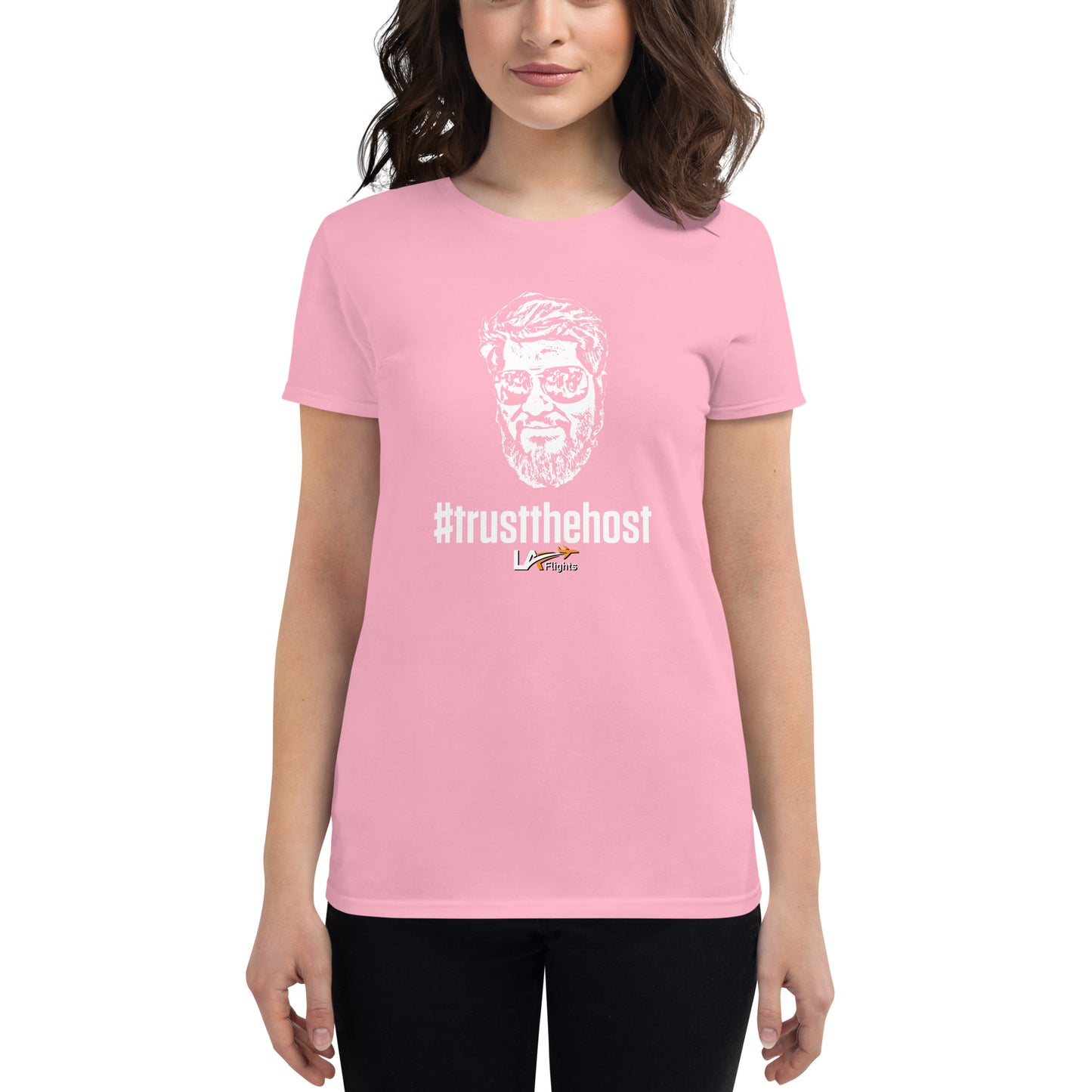 Women's short sleeve t-shirt #trustthehost