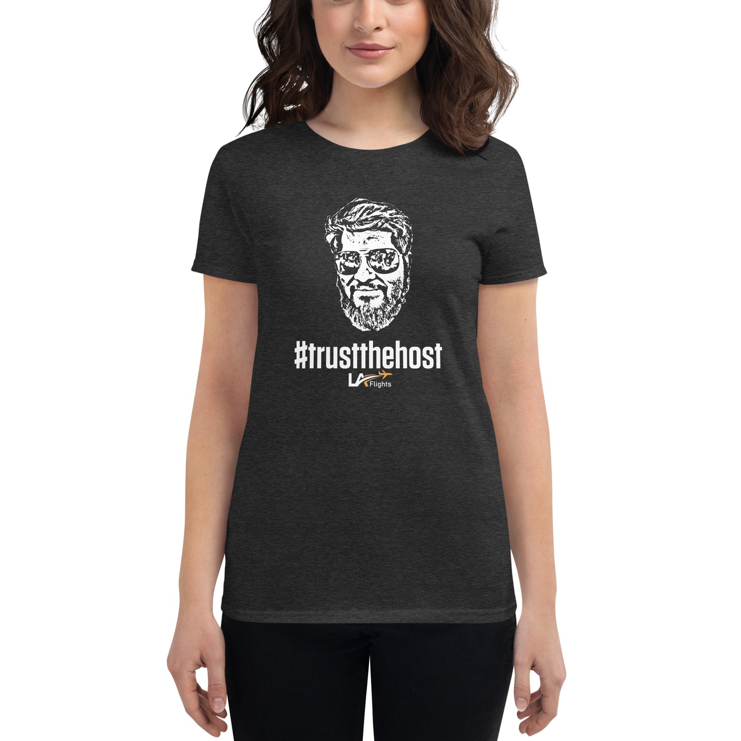 Women's short sleeve t-shirt #trustthehost