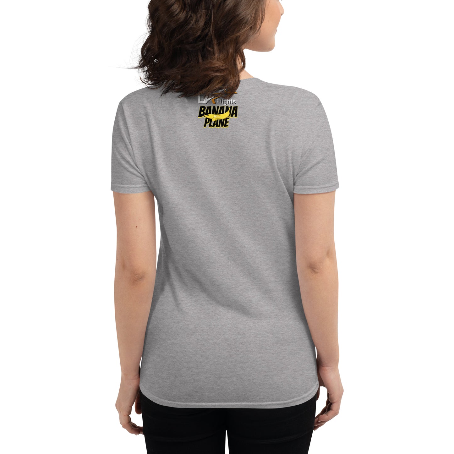 Women's short sleeve t-shirt Banana Plane