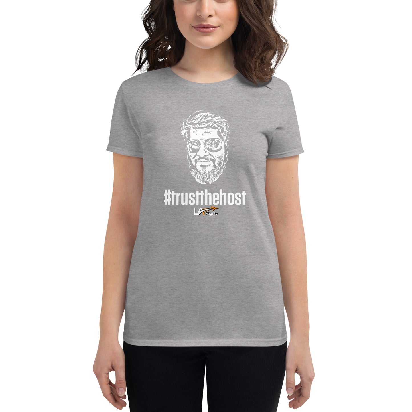 Women's short sleeve t-shirt #trustthehost