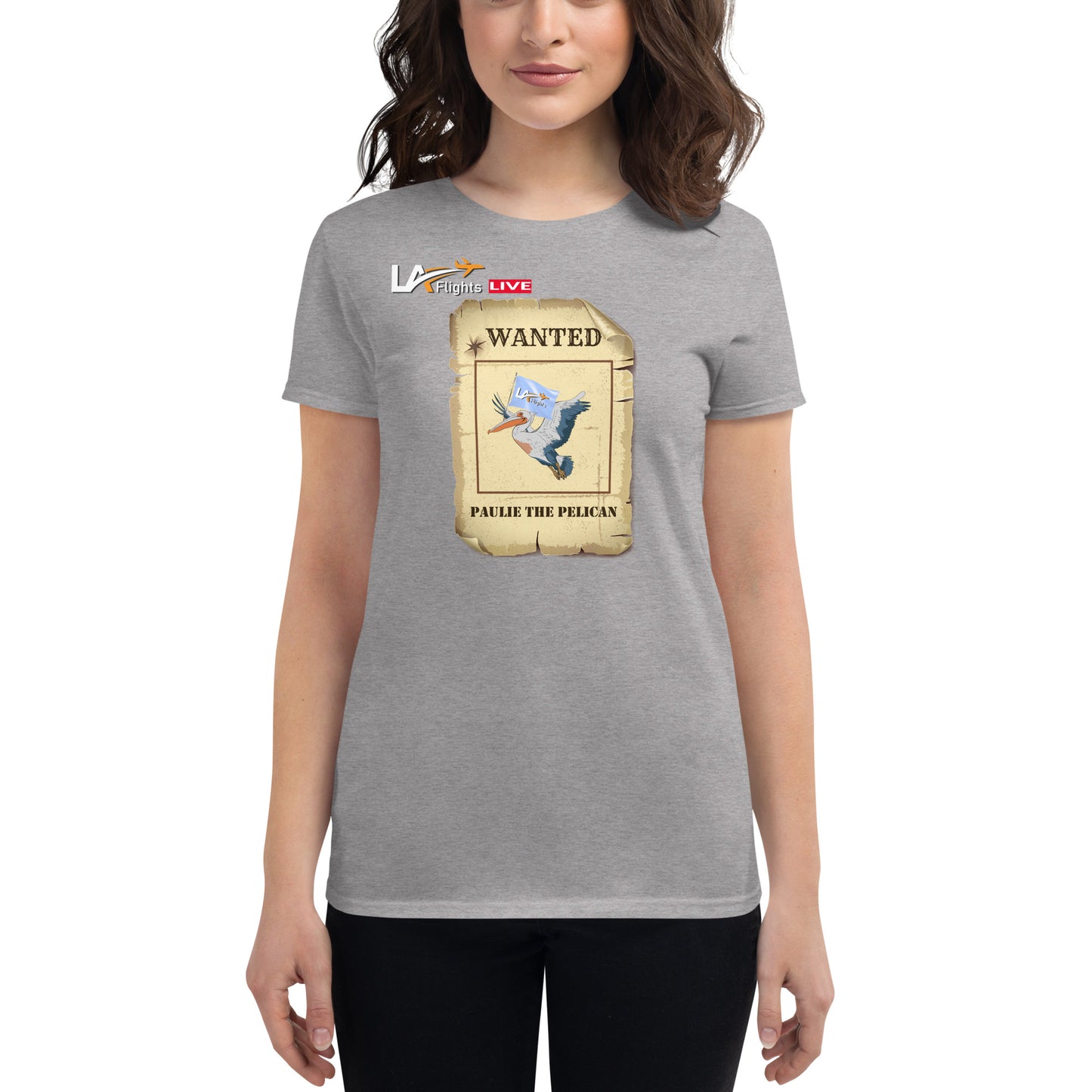 Women's short sleeve t-shirt Pauile The Pelican