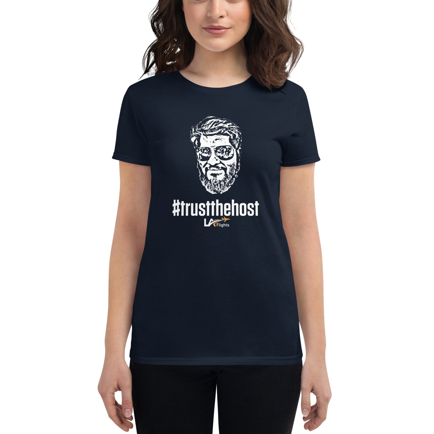 Women's short sleeve t-shirt #trustthehost