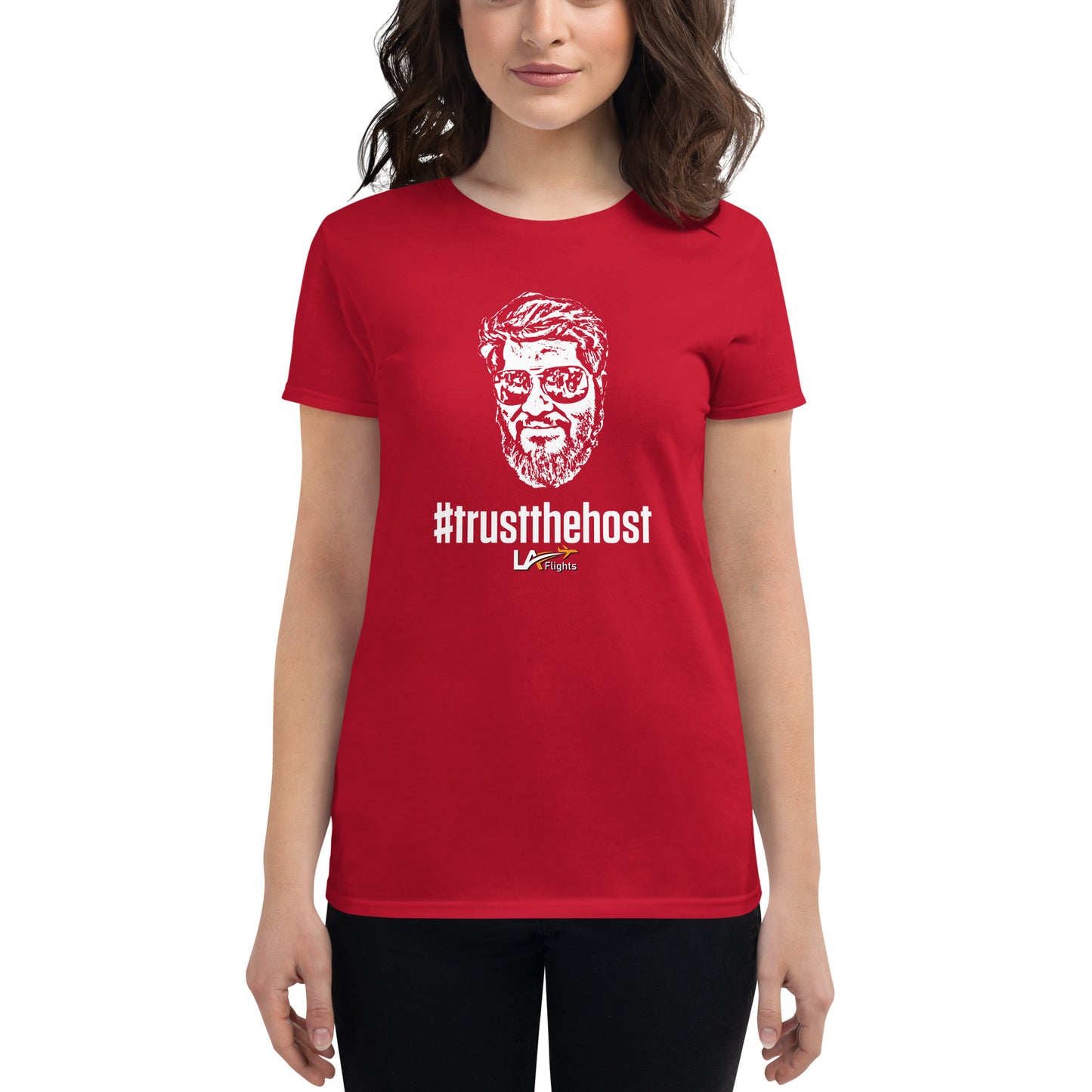 Women's short sleeve t-shirt #trustthehost