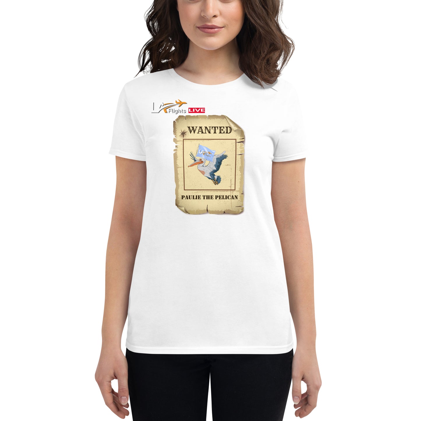 Women's short sleeve t-shirt Pauile The Pelican