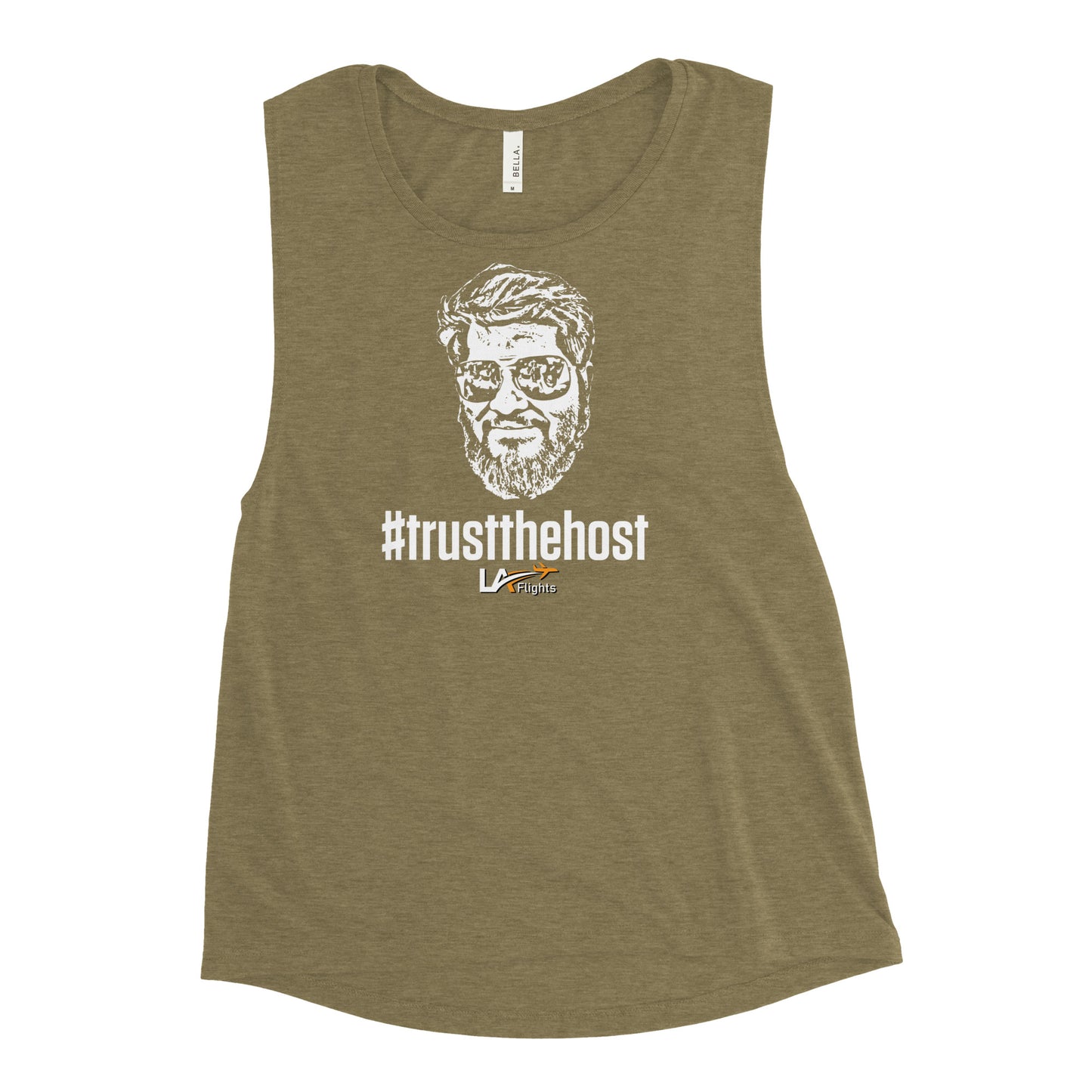 Ladies’ Muscle Tank #trustthehost